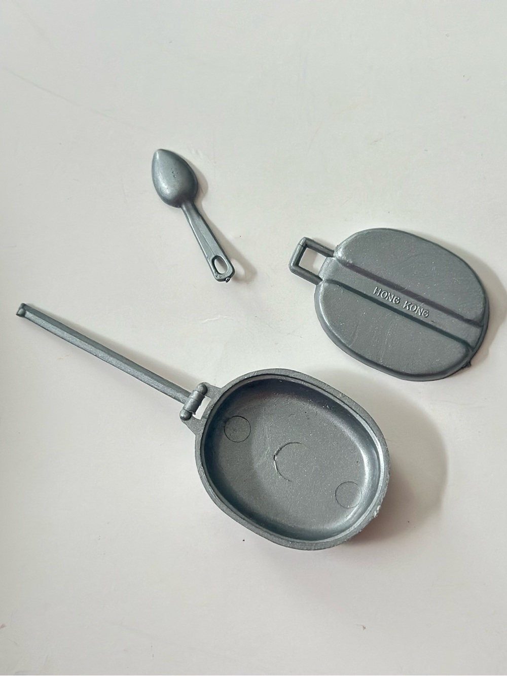 Vintage 1960's GI Joe Mess Kit and Spoon HongKong